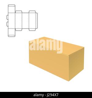 Mock up Clear Box Stock Vector
