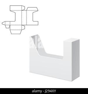 Mock up Clear Box Stock Vector