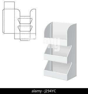 Mock up Clear Box Stock Vector