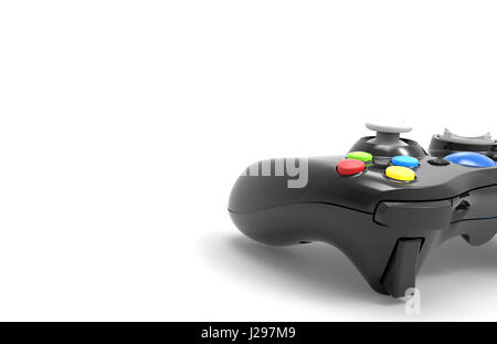 Video game controller isolated on white background Stock Photo
