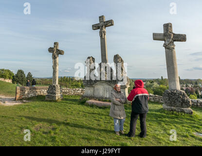 Calvary hill, Tata, Hungary Stock Photo