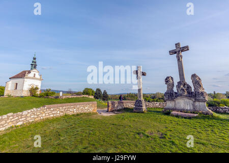 Calvary hill, Tata, Hungary Stock Photo