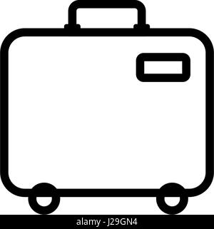 Baggage icon. Airport travel trip and tourism theme. Isolated design. Vector illustration. Isolated on white background. Stock Vector