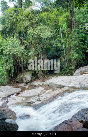 Hin Lad waterfalls in Ko Samui, Thailand Stock Photo