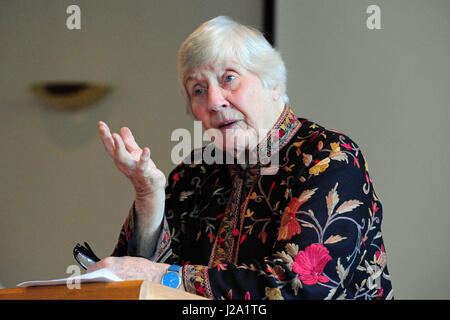 Baroness Shirley Williams speaking at a pro-union event in Edinburgh during the the Scottish independence referendum campaign Stock Photo
