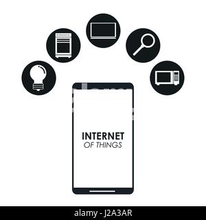 internet of things smartphone mobile connection Stock Vector