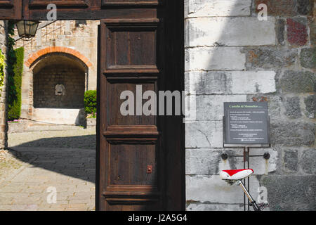 Gate of entrance of the Monselice Castle Italy Padua Veneto Colli Euganei Stock Photo