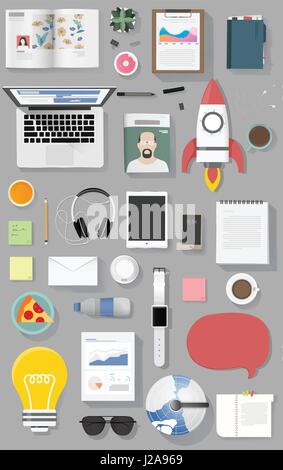 Icon set equipment lifestyle vector icon illustration Stock Vector