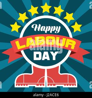 poster of happy labor day, labour day, sale day, may day, 1 may. vector illustration Stock Vector