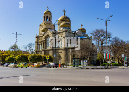 Varna, Bulgaria, April 26, 2017: The Cathedral of the Assumption Stock Photo