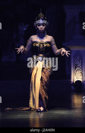 Indonesia, Java, Yogyakarta, Ramayana Performance, an ancient Indian epic about the struggle of the good against the evil Stock Photo