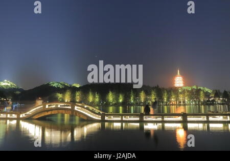 West lake landscape in Hangzhou China Stock Photo