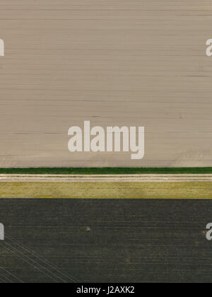 Full frame shot of agricultural landscape Stock Photo