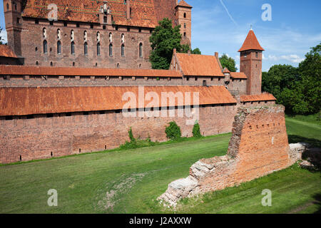 Malbork Castle in Poland, Europe Stock Photo