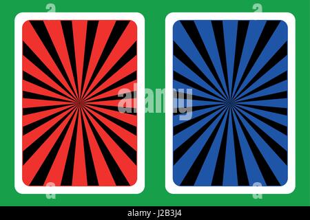 Playing Card Back Designs, Stock Vector