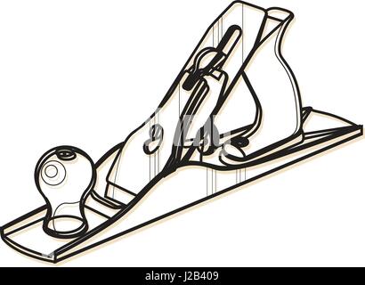 Jack Plane Icon Stock Vector