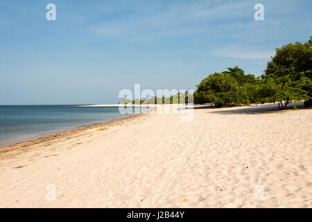 Sandy beach by the Tapajos river, in the Amazon forest, Brazil. Stock Photo