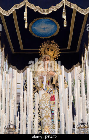 Good Friday Procession at Placa St. Francisco in Palma de Mallorca, Spain Stock Photo