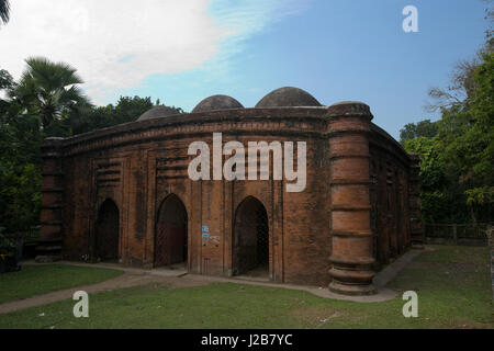 The Nine Dome Mosque. It was built in the fifteenth century. Bagerhat, Bangladesh. Stock Photo