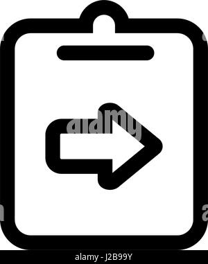 Isolated on white background. Assignment, deadline, incomplete icon vector image. Can also be used for material design. Suitable for use on web apps,  Stock Vector