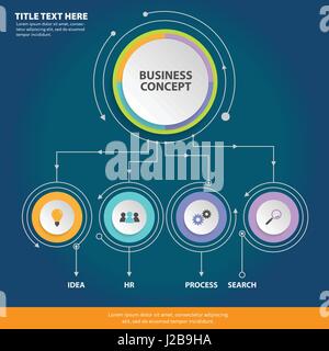 Infographic Elements. Flowchart design elements, vector. EPS10 Stock Vector