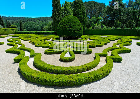 Baroque Garden, Mateus Palace, Palacio de Mateus, Mateus, Vila Real, Portugal Stock Photo