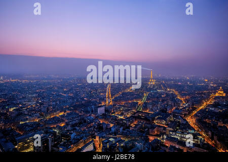 Paris, panoramic view from Montparnasse Stock Photo
