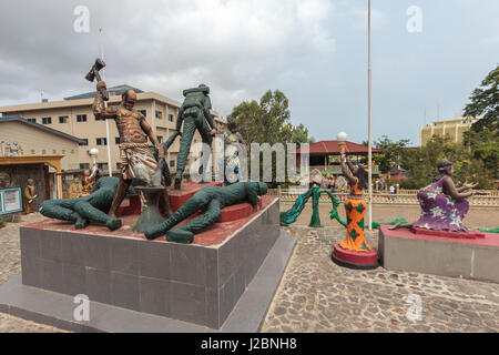 Africa Sierra Leone Freetown Statues At The Sierra Leone Peace And africa-sierra-leone-freetown-statues-at-the-sierra-leone-peace-and