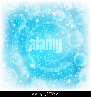 Background, abstract bright blue Stock Vector