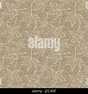 Maple Leaves, Seamles Stock Vector
