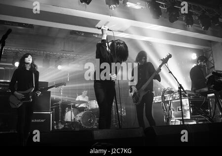 The Horrors live onstage at the BBC Radio 6 Music Festival, Salford, Manchester. Stock Photo