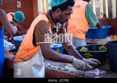 Cape Verde, São Vicente, Mindelo, fish market of Mindelo Stock Photo