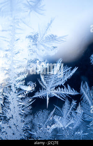 Austria, Tyrol, Imst, Sankt Leonhard im Pitztal, Ice crystals, Ort Piösmes Stock Photo