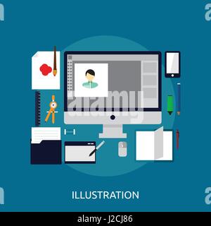 Great flat illustration concept icon and use for design, development, analysis, creative idea, event and much more. Stock Vector