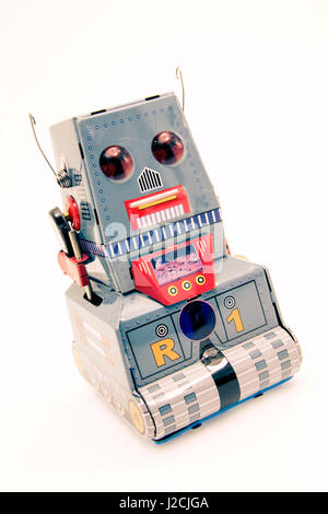 small robot toy Stock Photo