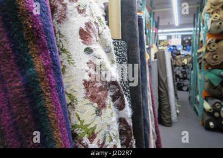 Mood Designer Fabrics, Fashion District, NYC Stock Photo