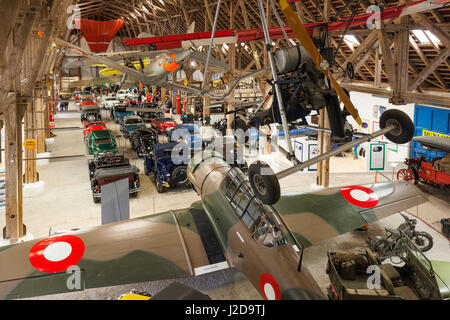 Denmark, Funen, Egeskov, exhibit of classic cars and aircraft Stock Photo