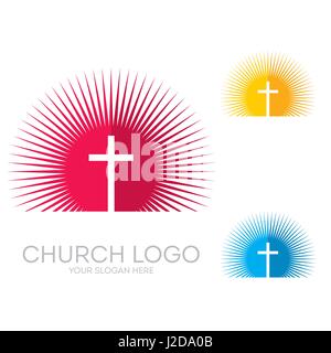 Church logo. Christian symbols. The greatness and the glory of Jesus ...