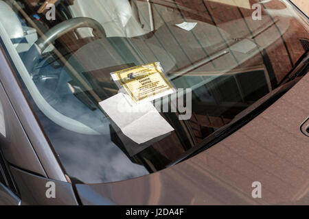 Parking Ticket,Richmond Upon Thames,Greater London Stock Photo