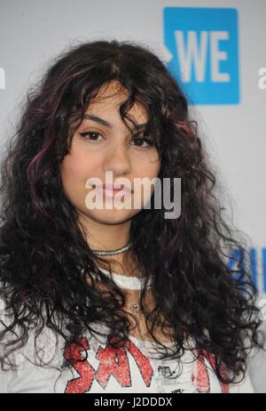 Inglewood, California, USA. 27th Apr, 2017. Alessia Cara at arrivals for WE Day California Youth Empowerment Event, The Forum, Inglewood, CA April 27, 2017. Credit: Elizabeth Goodenough/Everett Collection/Alamy Live News Stock Photo