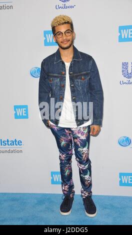 Inglewood, California, USA. 27th Apr, 2017. Jordan Fisher at arrivals for WE Day California Youth Empowerment Event, The Forum, Inglewood, CA April 27, 2017. Credit: Elizabeth Goodenough/Everett Collection/Alamy Live News Stock Photo