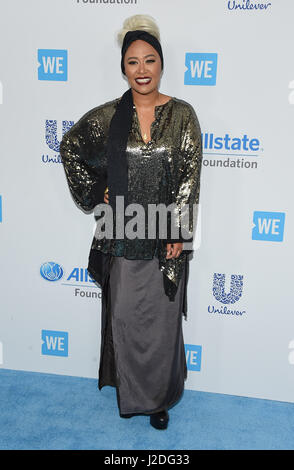 Inglewood, California, USA. 27th Apr, 2017. Emeli Sande arrives for the WE Day California Celebration at The Forum. Credit: Lisa O'Connor/ZUMA Wire/Alamy Live News Stock Photo