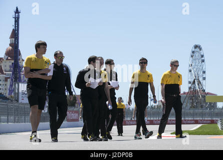 Motorsports: FIA Formula One World Championship 2017, Grand Prix of Russia,   #30 Jolyon Palmer (GBR, Renault Sport F1 Team), Stock Photo