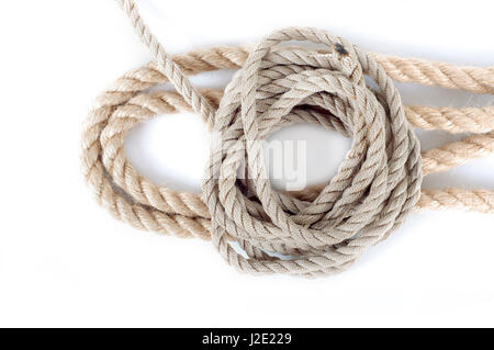 Ropes isolated on white background Stock Photo