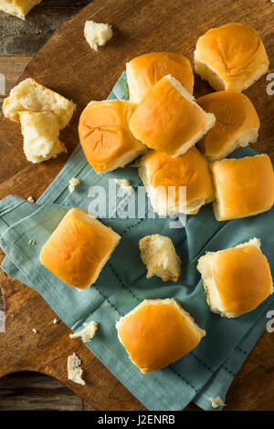 Homemade Baked Sweet Hawaiian Buns Ready to Eat Stock Photo
