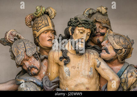 Portugal, Guimaraes, detail of stations of the cross Stock Photo