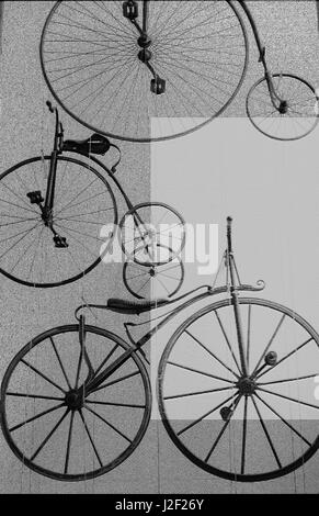 Europe, Switzerland, Lucerne. Bicycle display (Large format sizes available) Stock Photo