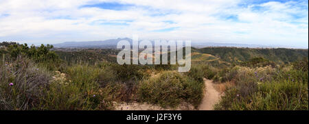 Aliso and Wood Canyons Wilderness Park hiking paths in Laguna Beach, California in spring Stock Photo