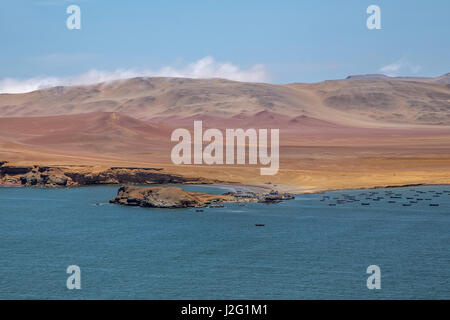 Playa Lagunillas in Paracas National Reserve, Peru, South America Stock Photo