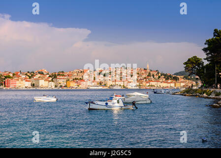 Mali Losinj, Croatia - Spetember 14, 2016: City and harbor Mali Losinj, island of Losinj, Croatia is famous for its mild Mediterranean climate Stock Photo